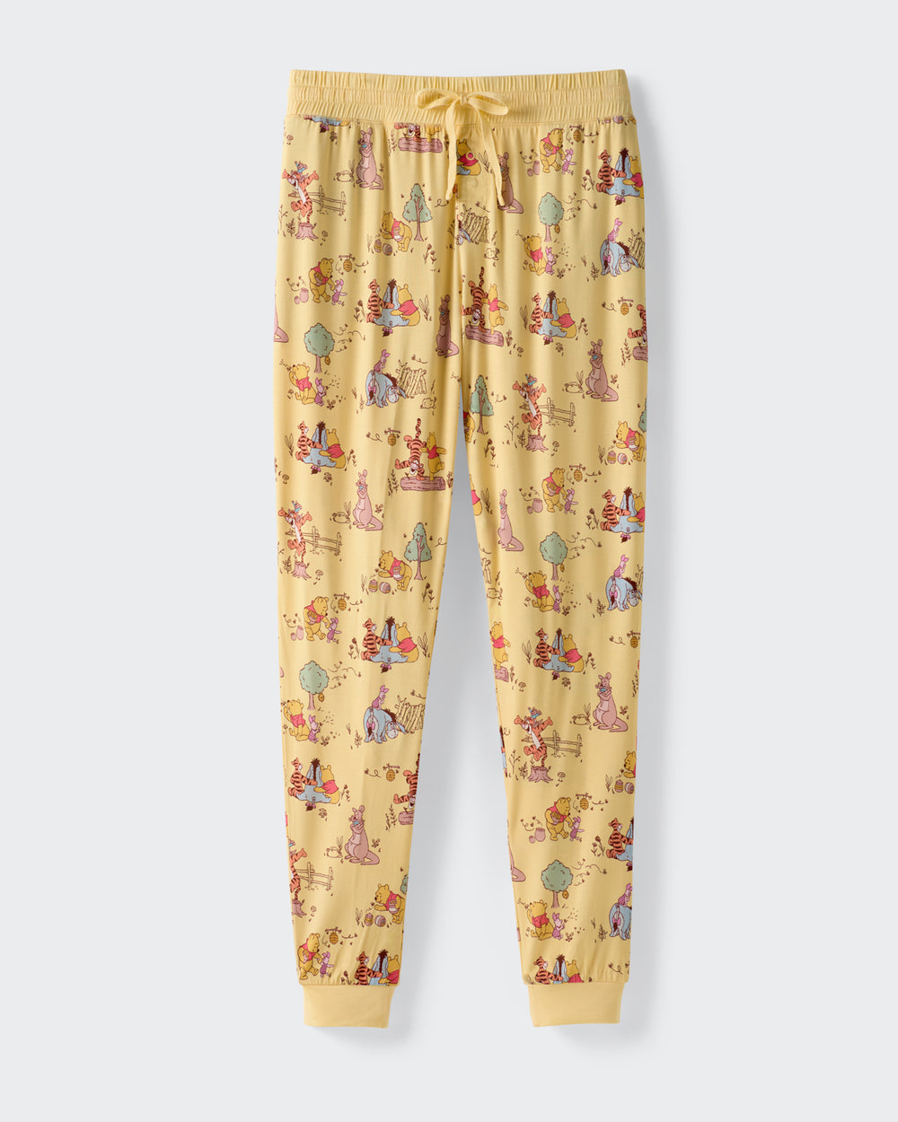 Flat lay of the Disney Playtime With Pooh Women's Pajama Pants