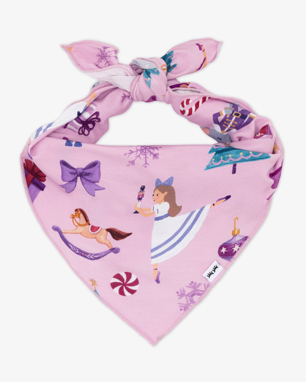 Flat lay of the Nutcracker Ballet Pet Bandana