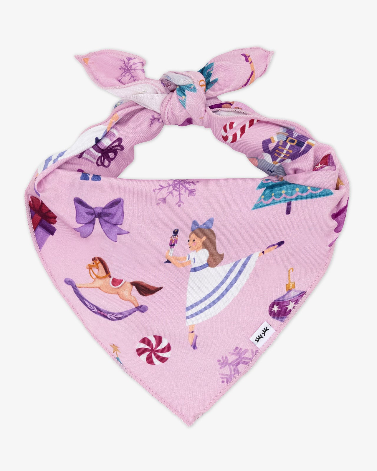 Flat lay of the Nutcracker Ballet Pet Bandana