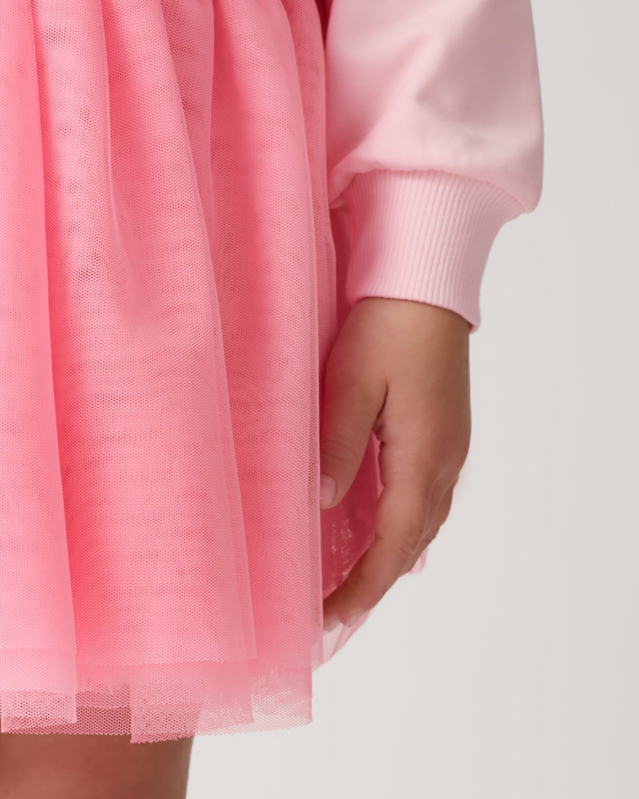 Close up of the mesh layers on the Precious Pink Tutu Skirt