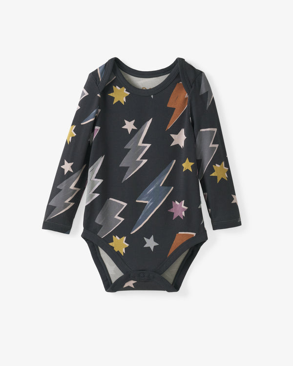 Flat lay of the Rad Bolts Bodysuit