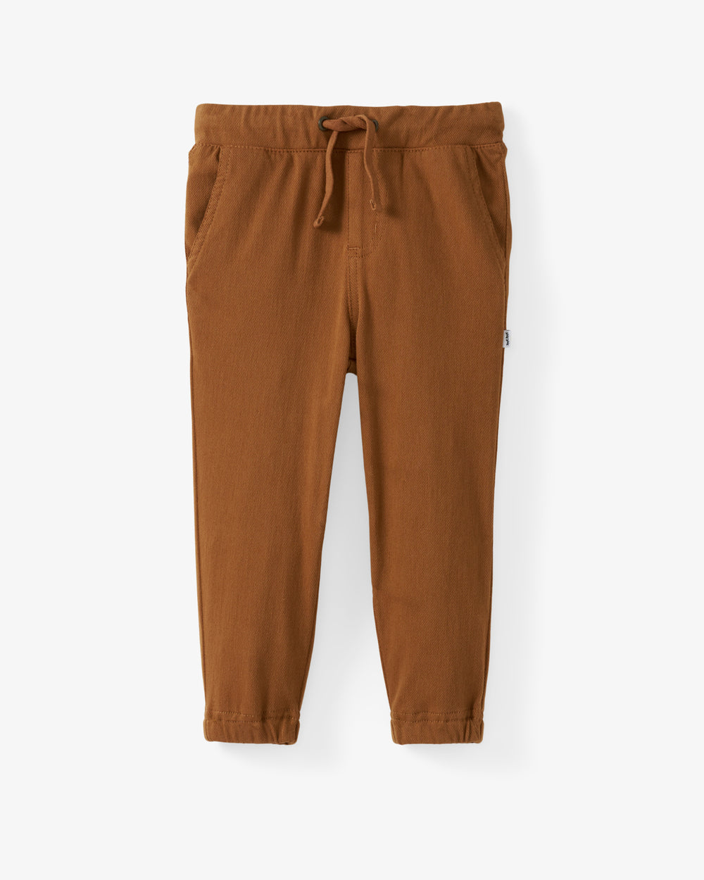 Flat lay of the Rich Toffee Denim Jogger