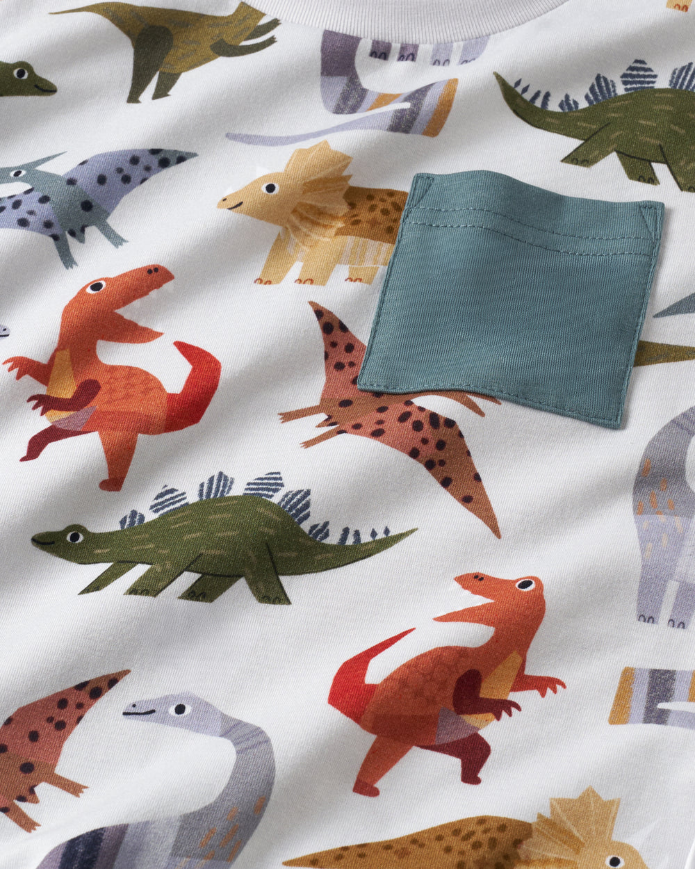 Close up of the Roar & Explore fabric