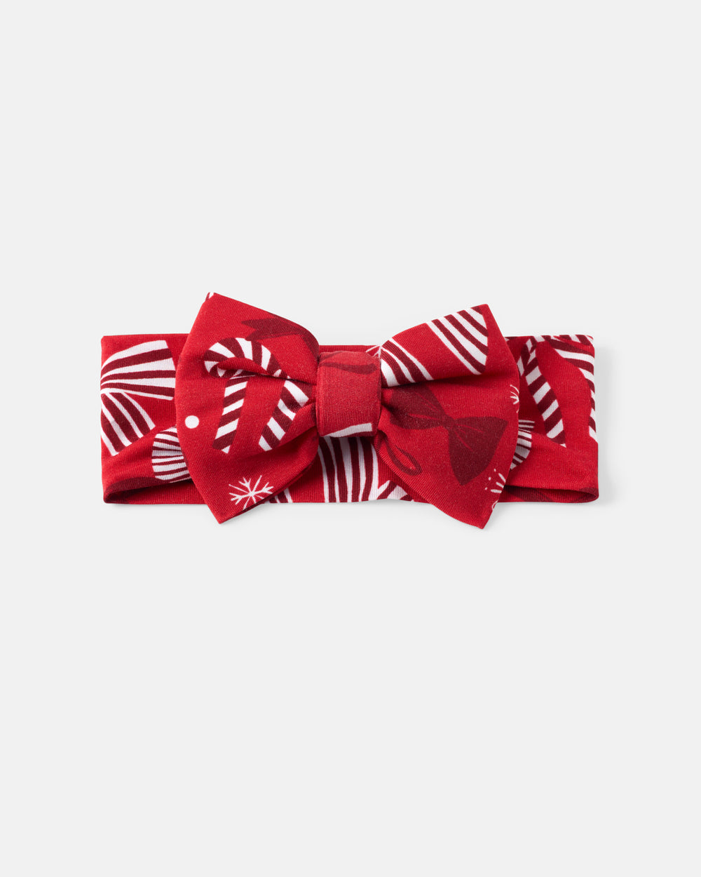 Flat lay of the Holiday Bows Luxe Bow Headband