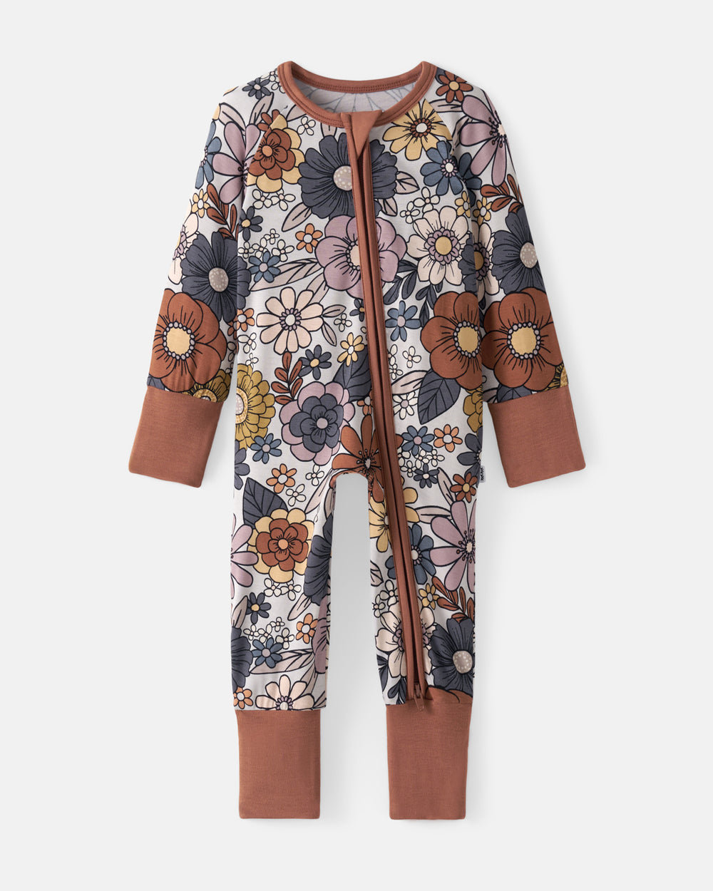 Flat lay of the Wildwood Floral Zippy