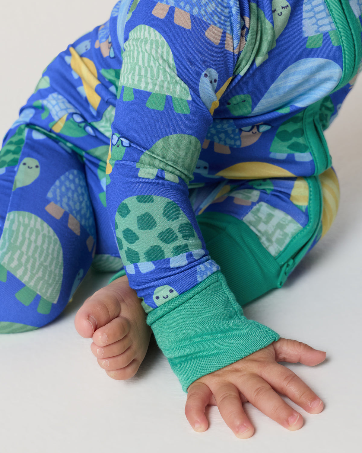 Close up of the wrist cuffs on the Shell Parade Zippy