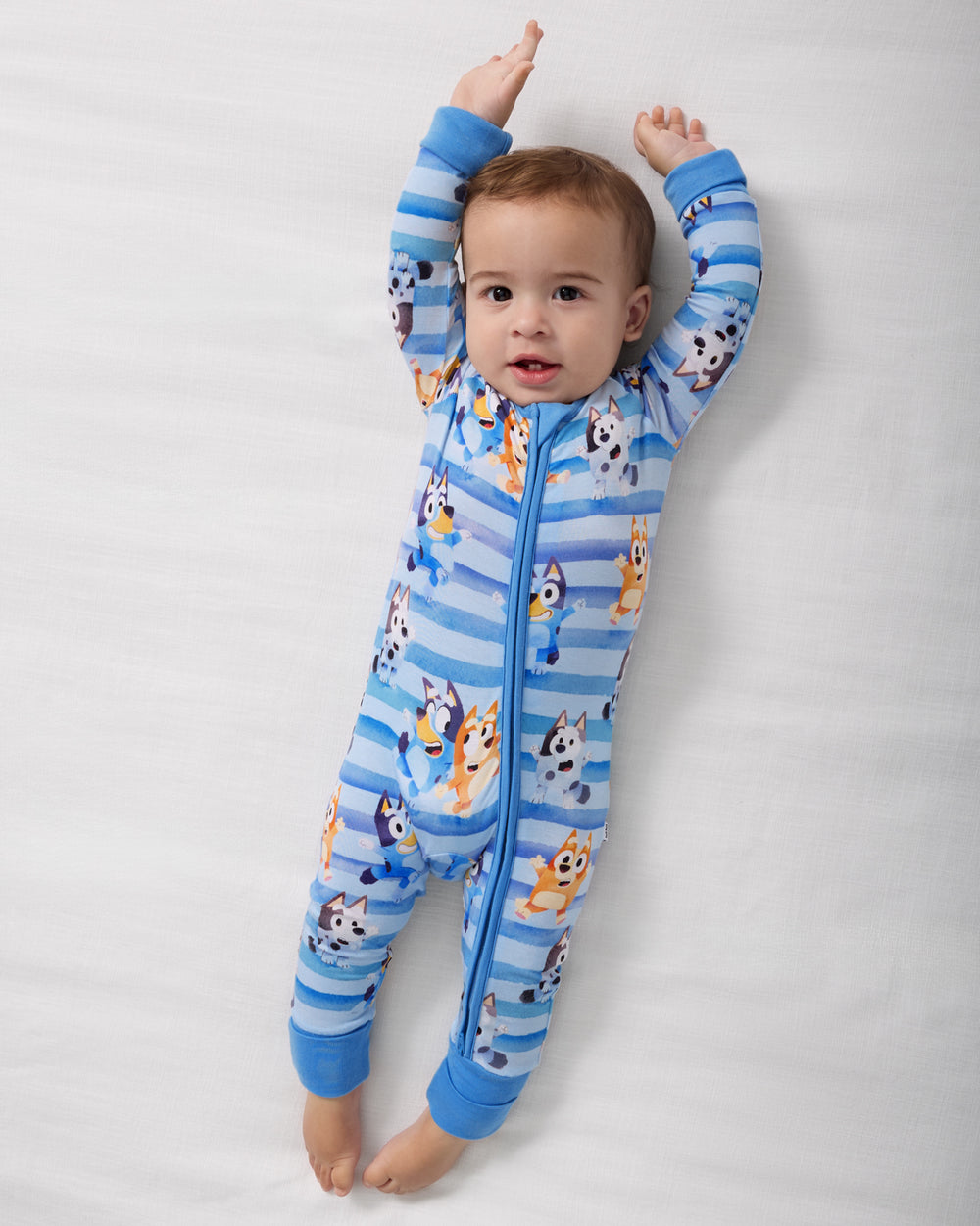 Alternate boy wearing the Bluey Dance All Day Zippy 