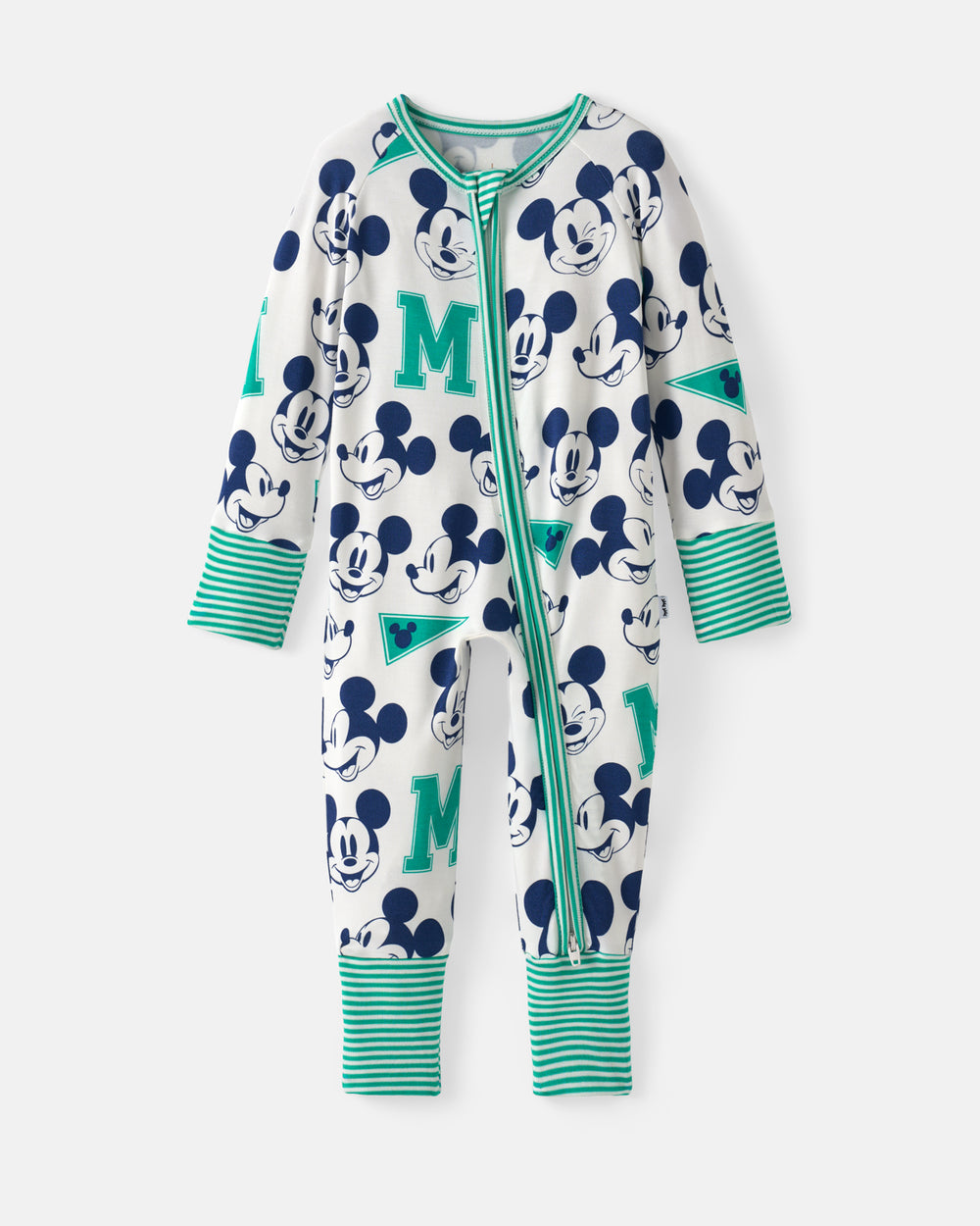 Flat lay of the Disney Varsity Mickey Mouse Zippy