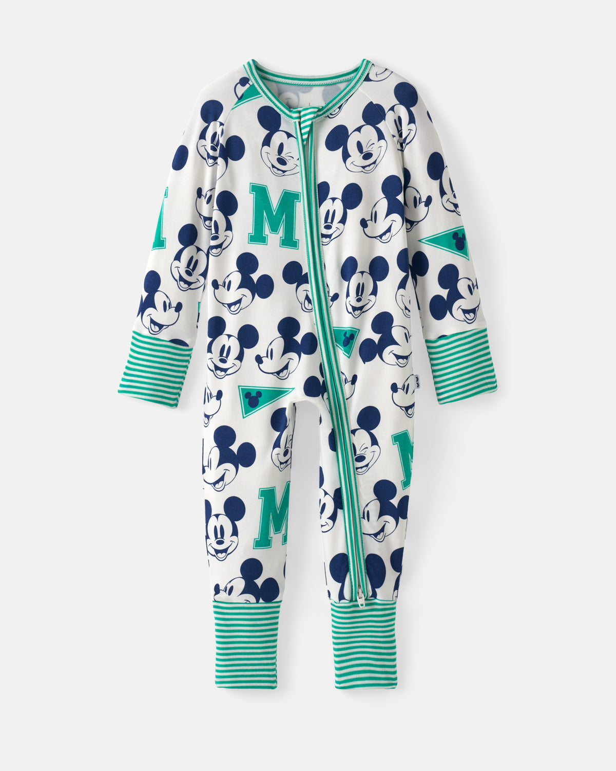 Flat lay of the Disney Varsity Mickey Mouse Zippy
