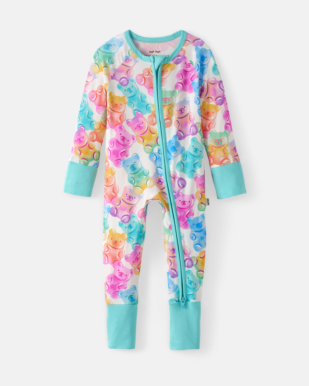 Flat lay of the Gummy Giggles Zippy