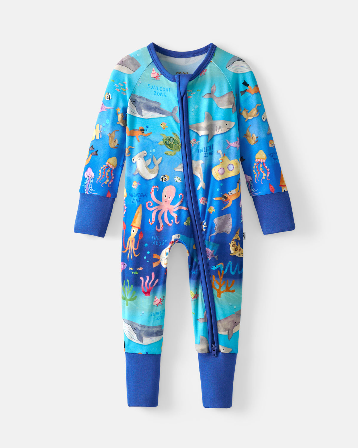 Flat lay of the Underwater Discovery Zippy