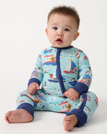 Little Sleepies Nautical Paws Zippy
