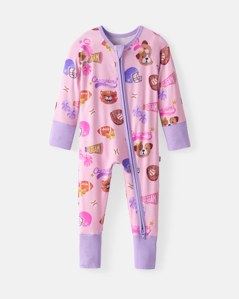 Flat lay of the Team Spirit Pink Zippy