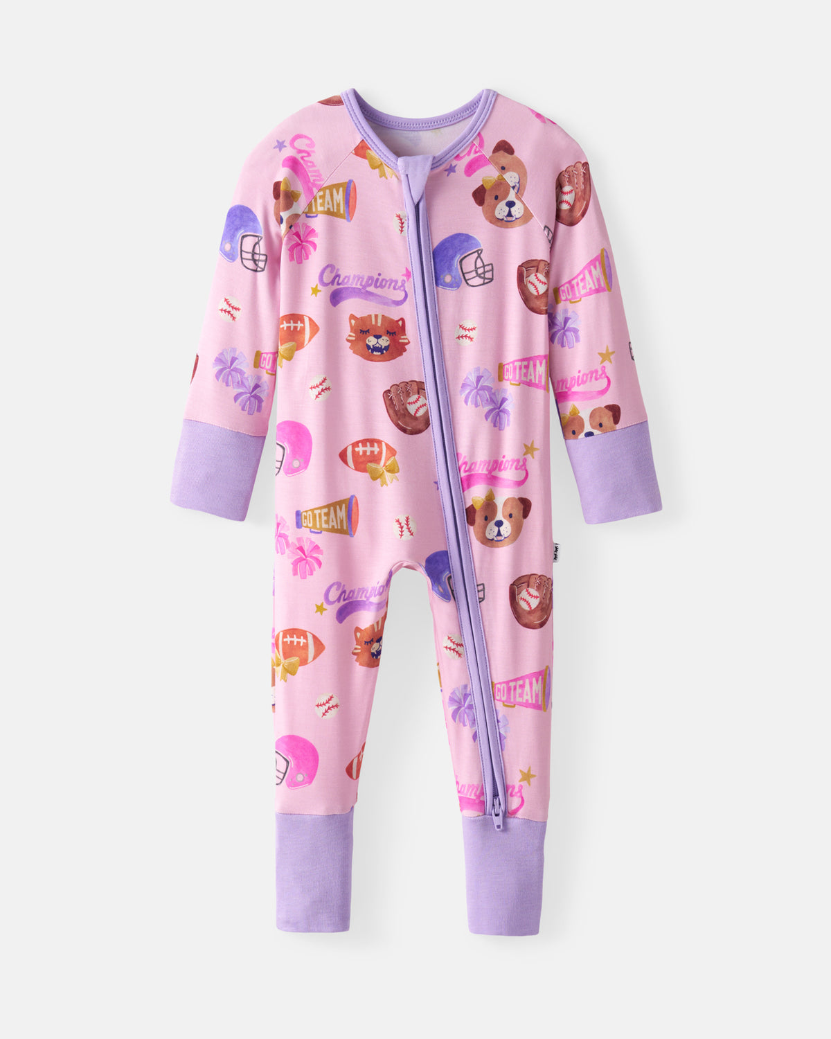 Flat lay of the Team Spirit Pink Zippy