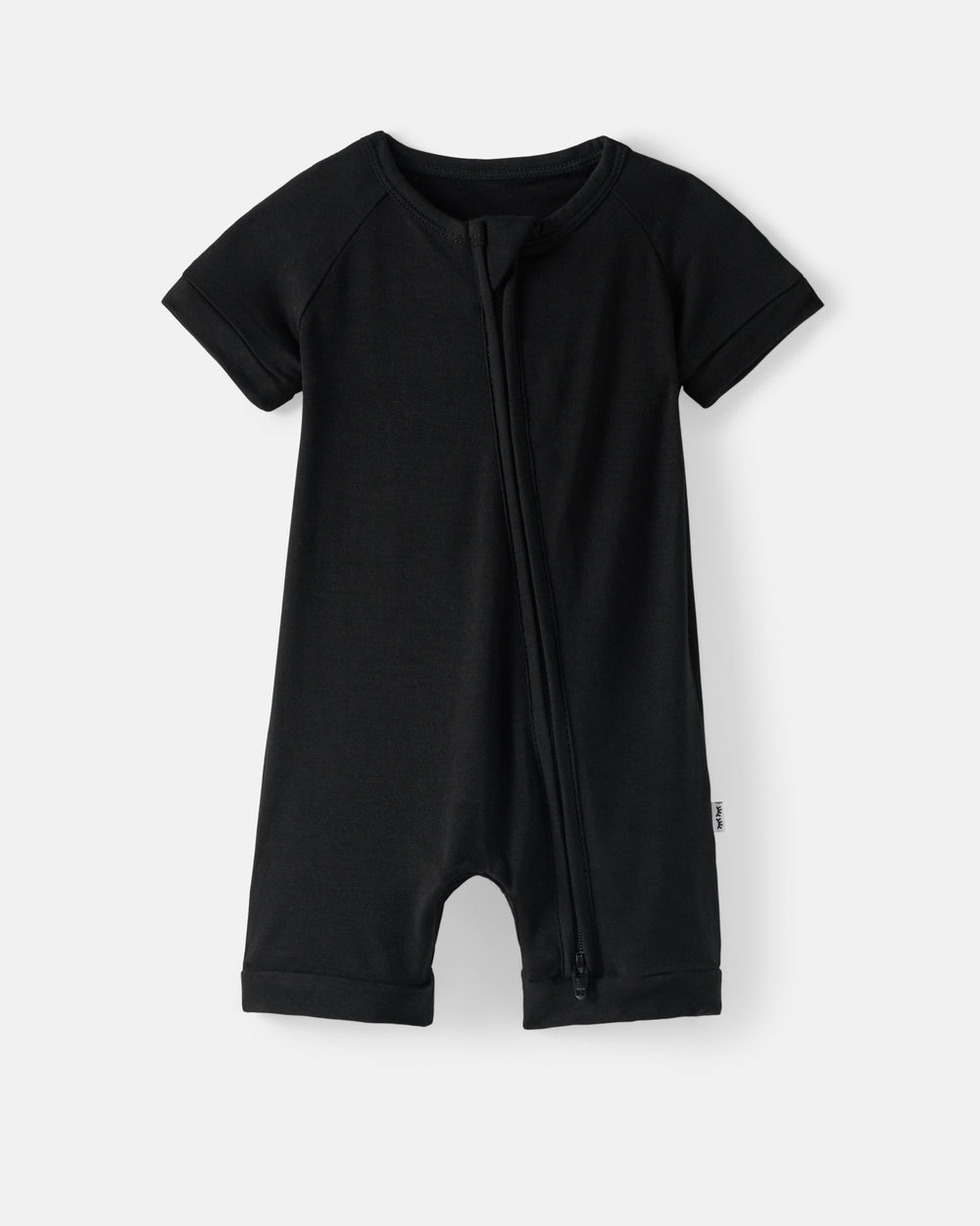 Flat lay of the Black Shorty Zippy