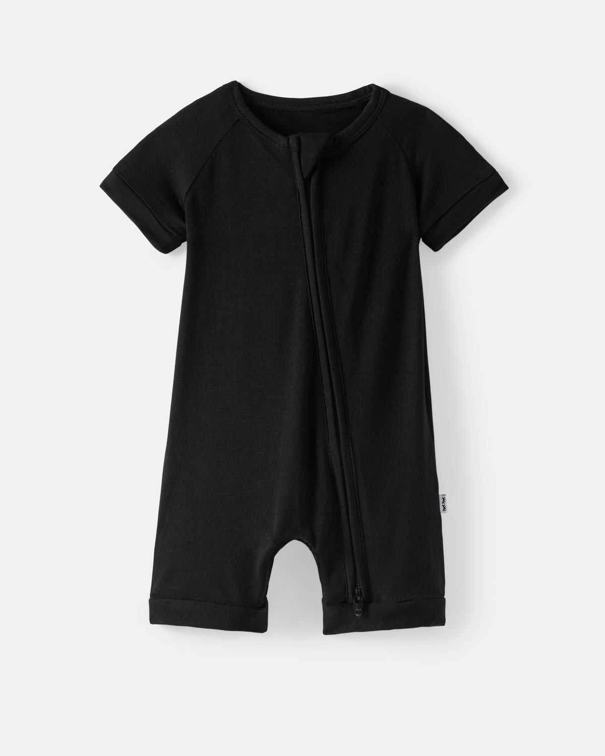 Flat lay of the Black Shorty Zippy
