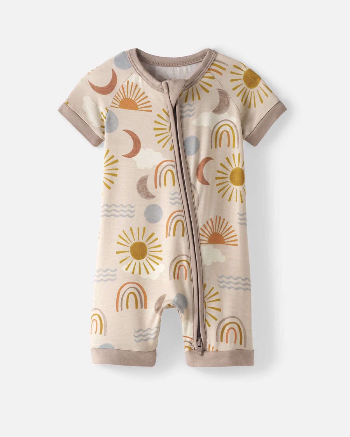Flat lay of the Desert Sunrise Shorty Zippy