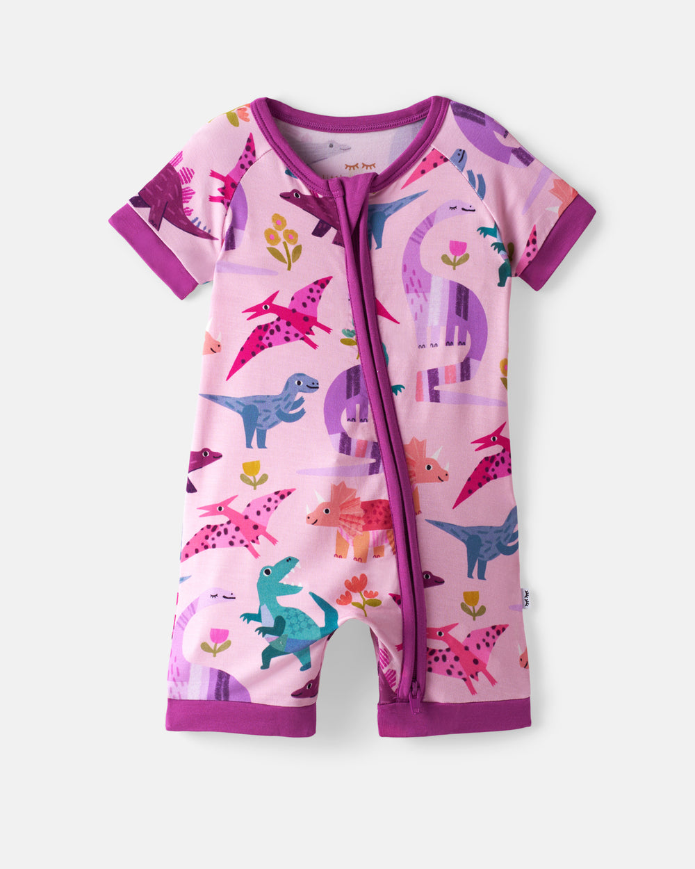Flat lay of the Pink Roar & Explore Shorty Zippy