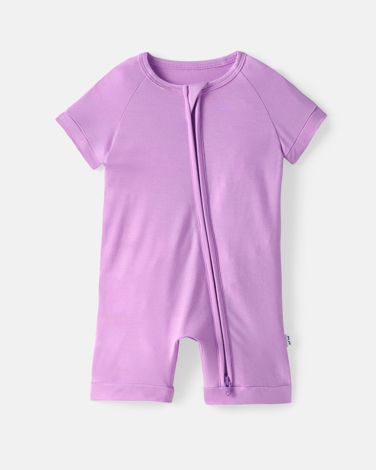 Flat lay of the Soft Wisteria Shorty Zippy