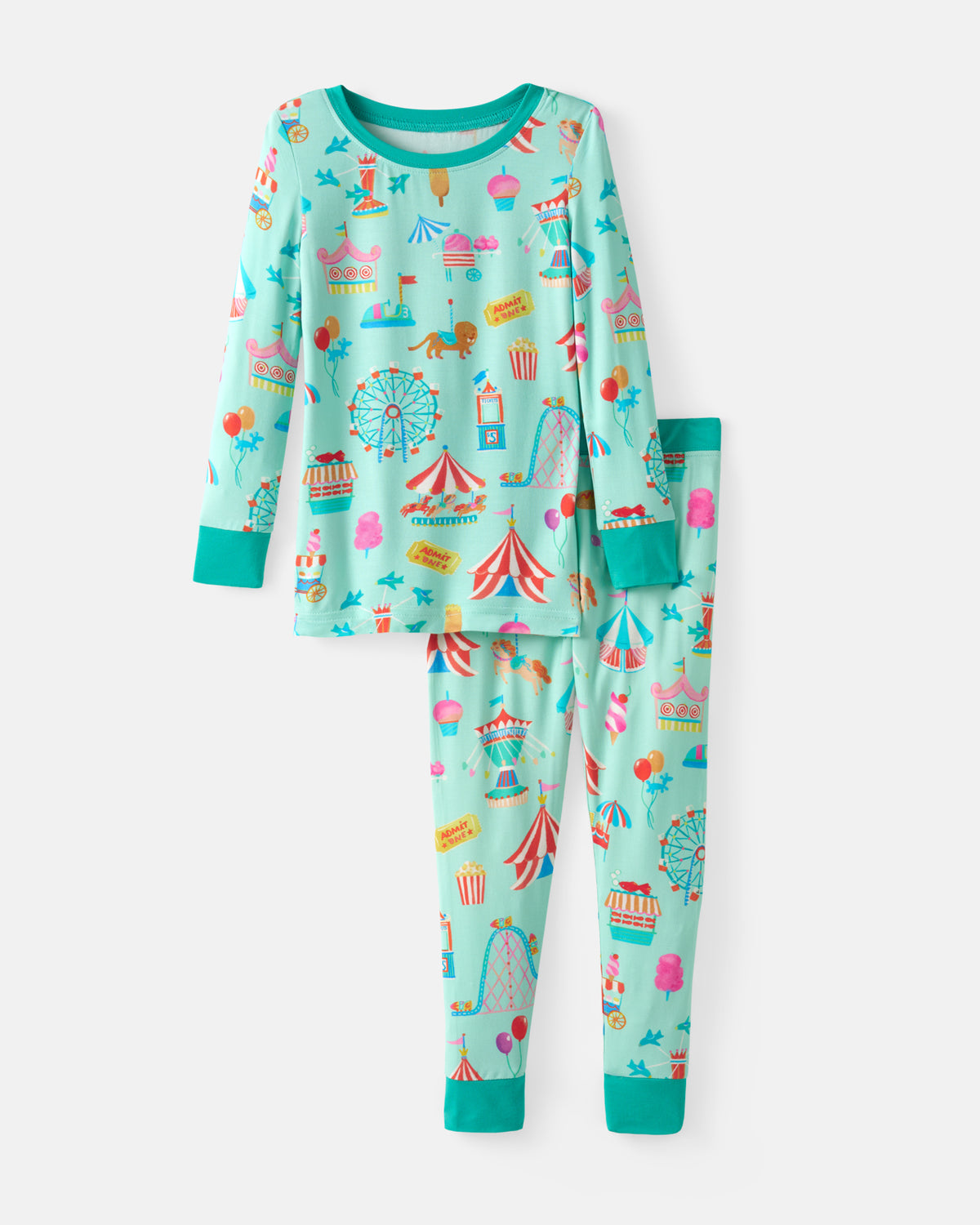 Flat lay of the Fizzy Fair Two-Piece Pajama Set
