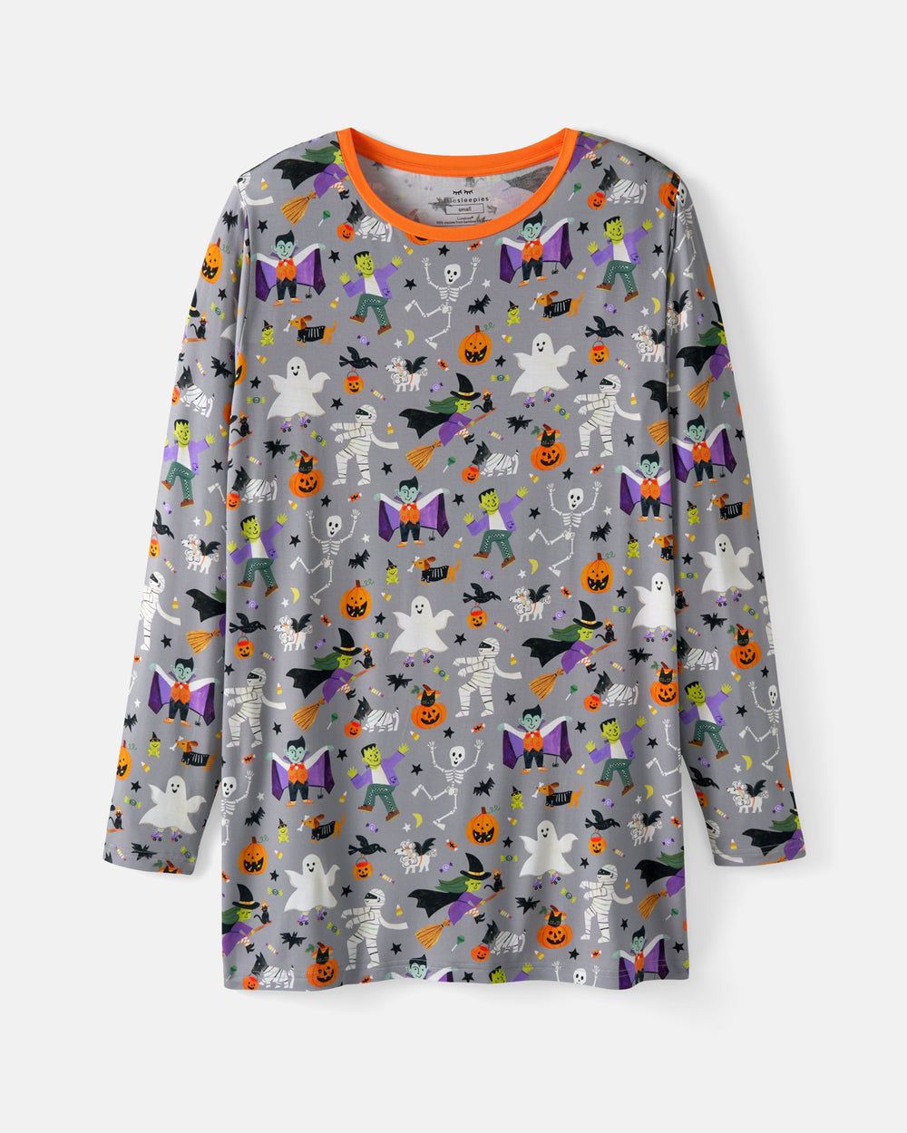 Flat lay of the Dracula's Disco Men's Long Sleeve Pajama Top
