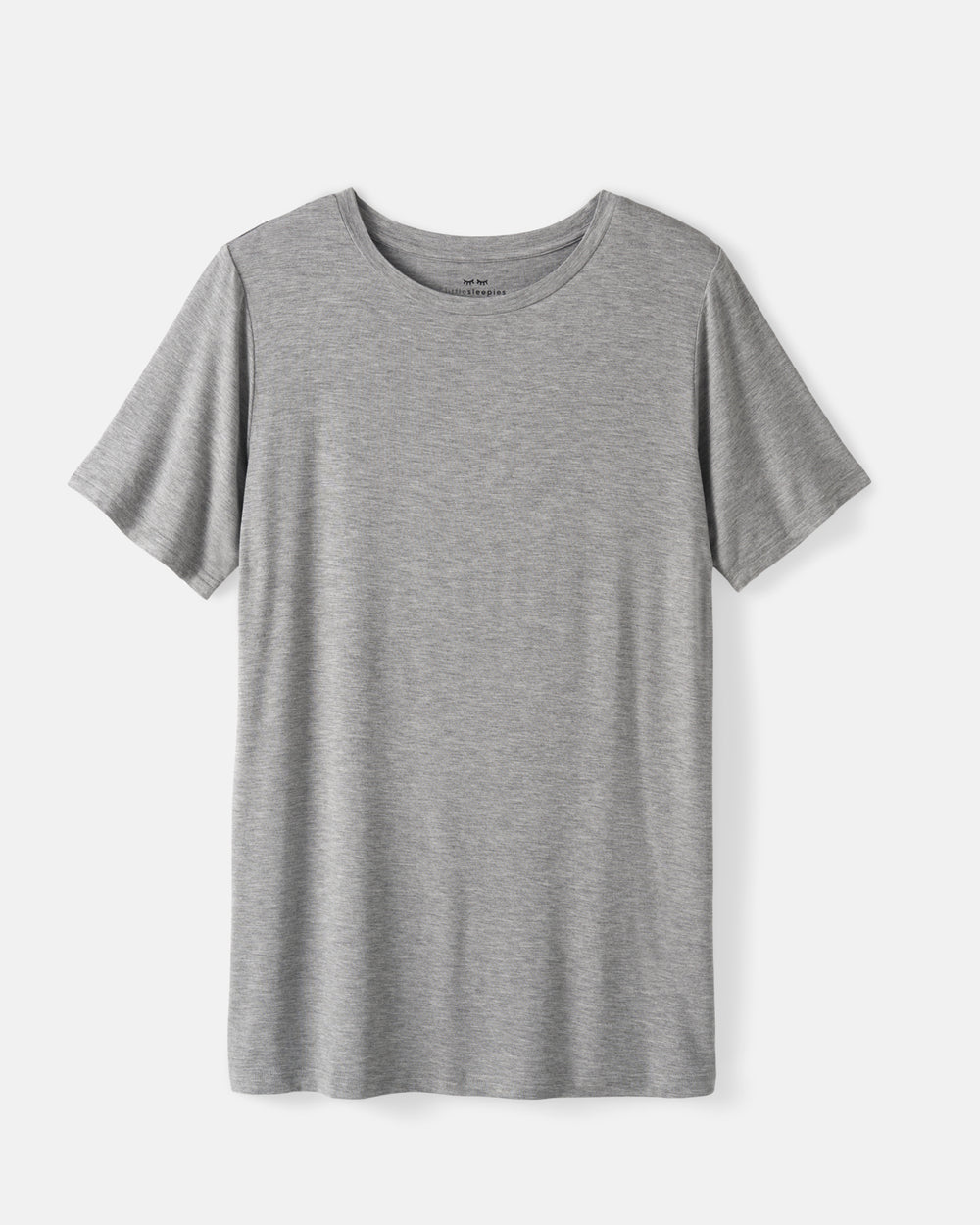 Flat lay of the Heather Gray Men's Short Sleeve Pajama Top