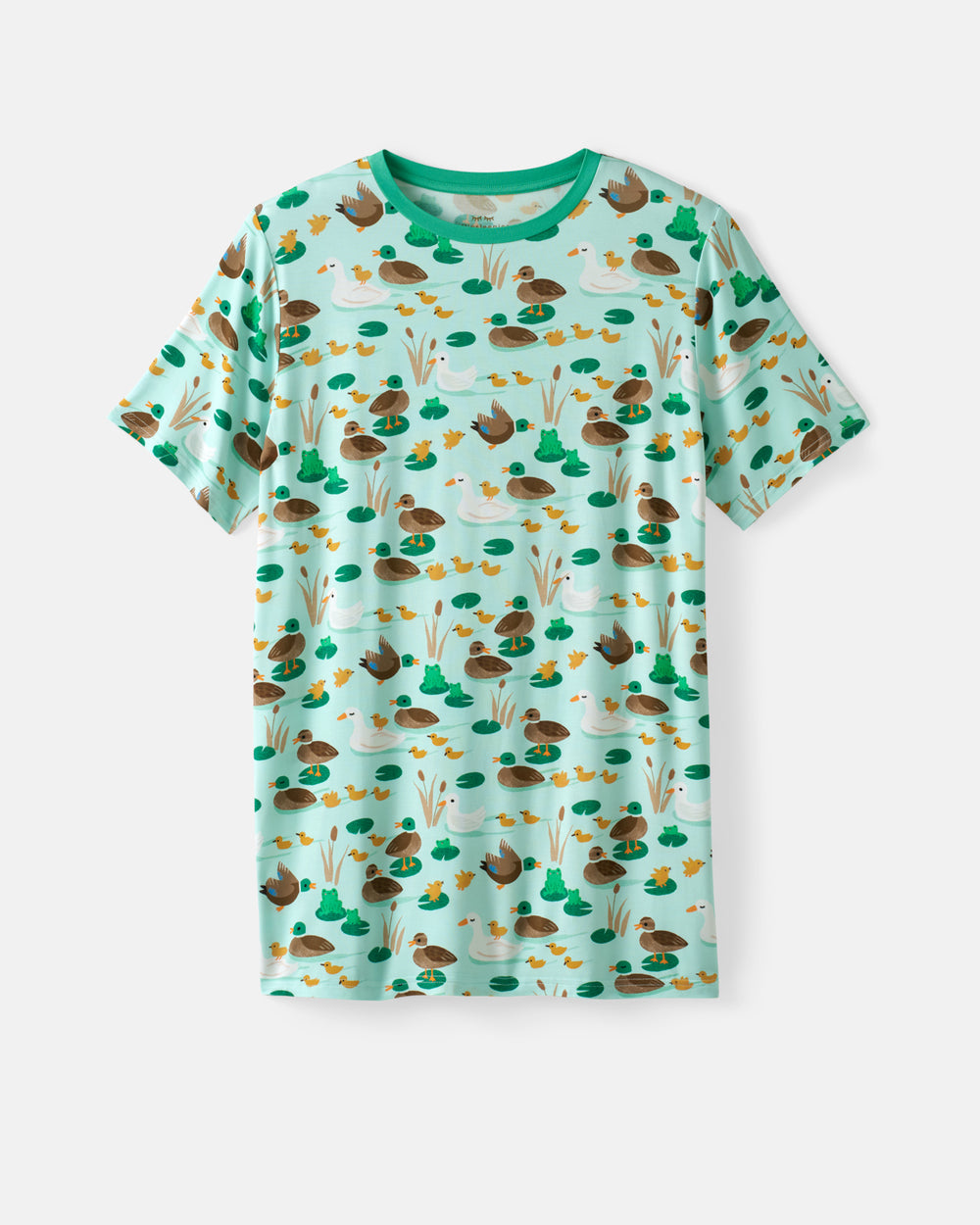 Flat lay of the Puddle Jumpers Men's Short Sleeve Pajama Top