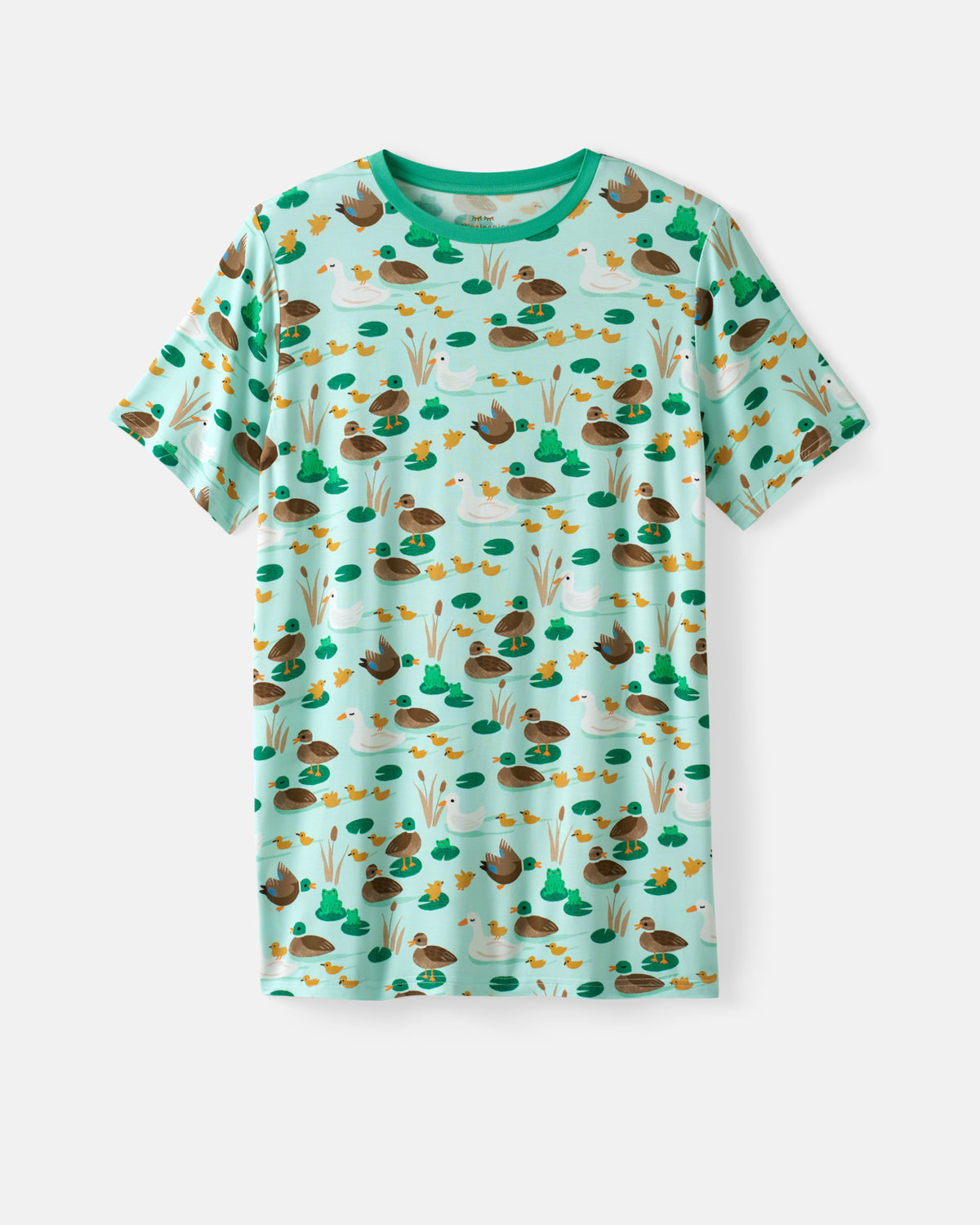 Flat lay of the Puddle Jumpers Men's Short Sleeve Pajama Top