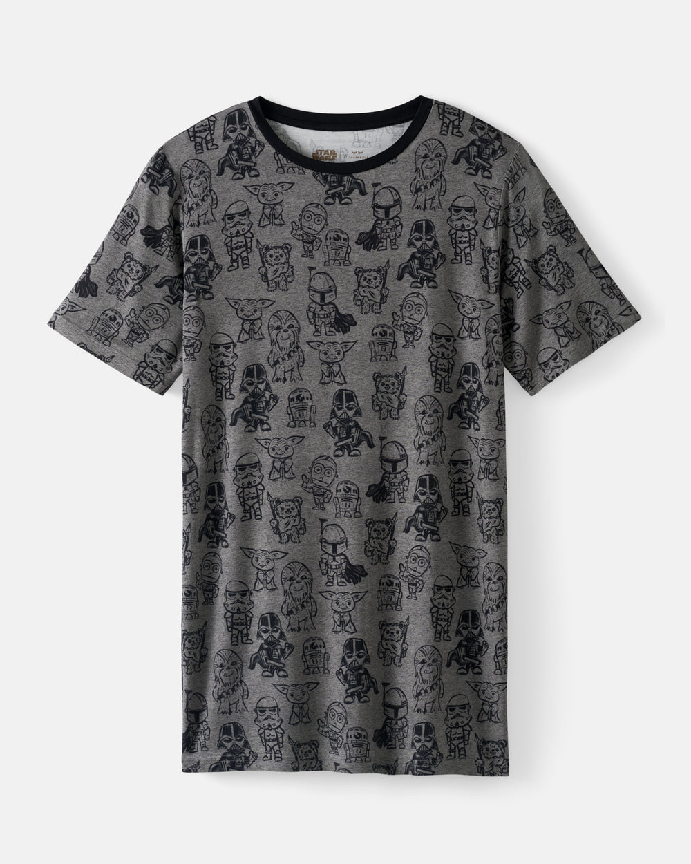 Flat lay of the Star Wars Far, Far, Away Friends Men's Short Sleeve Pajama Top