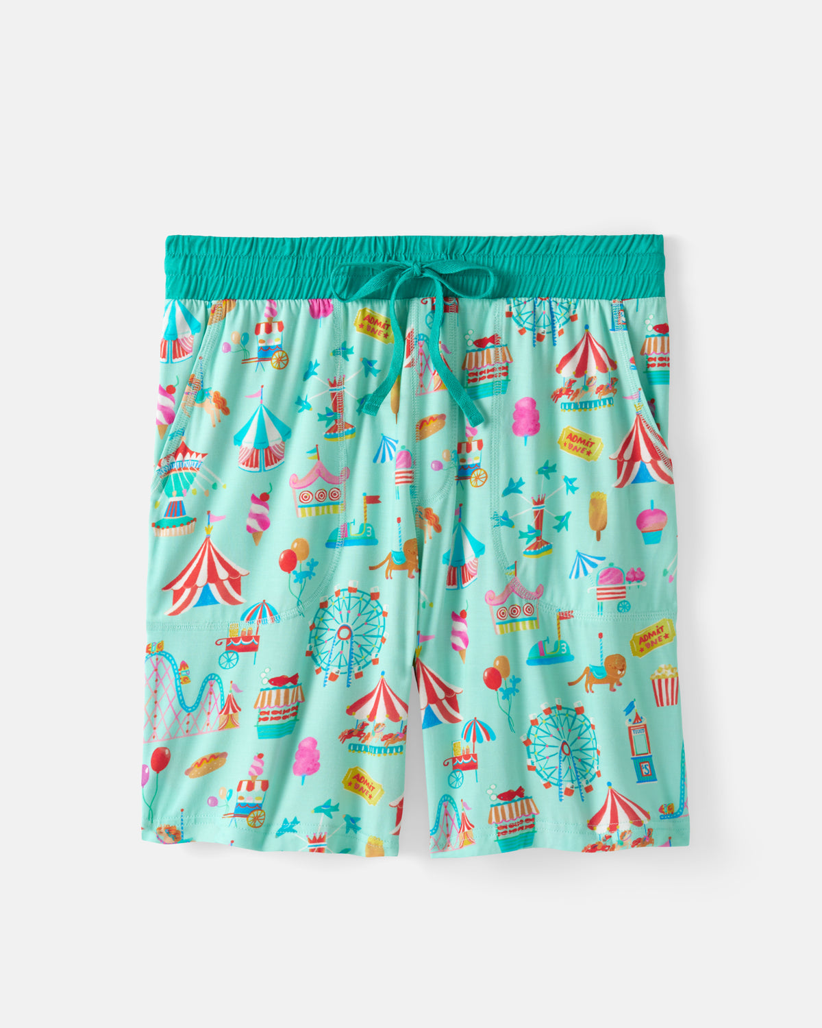 Flat lay of the Fizzy Fair Men's Pajama Shorts
