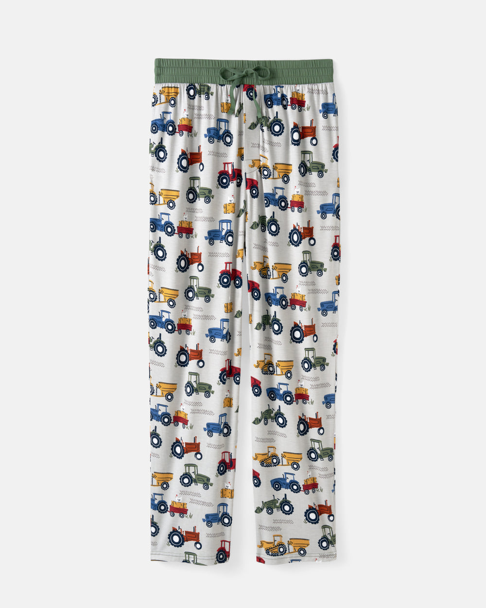 Flat lay of the Tractor Tales Men's Pajama Pants