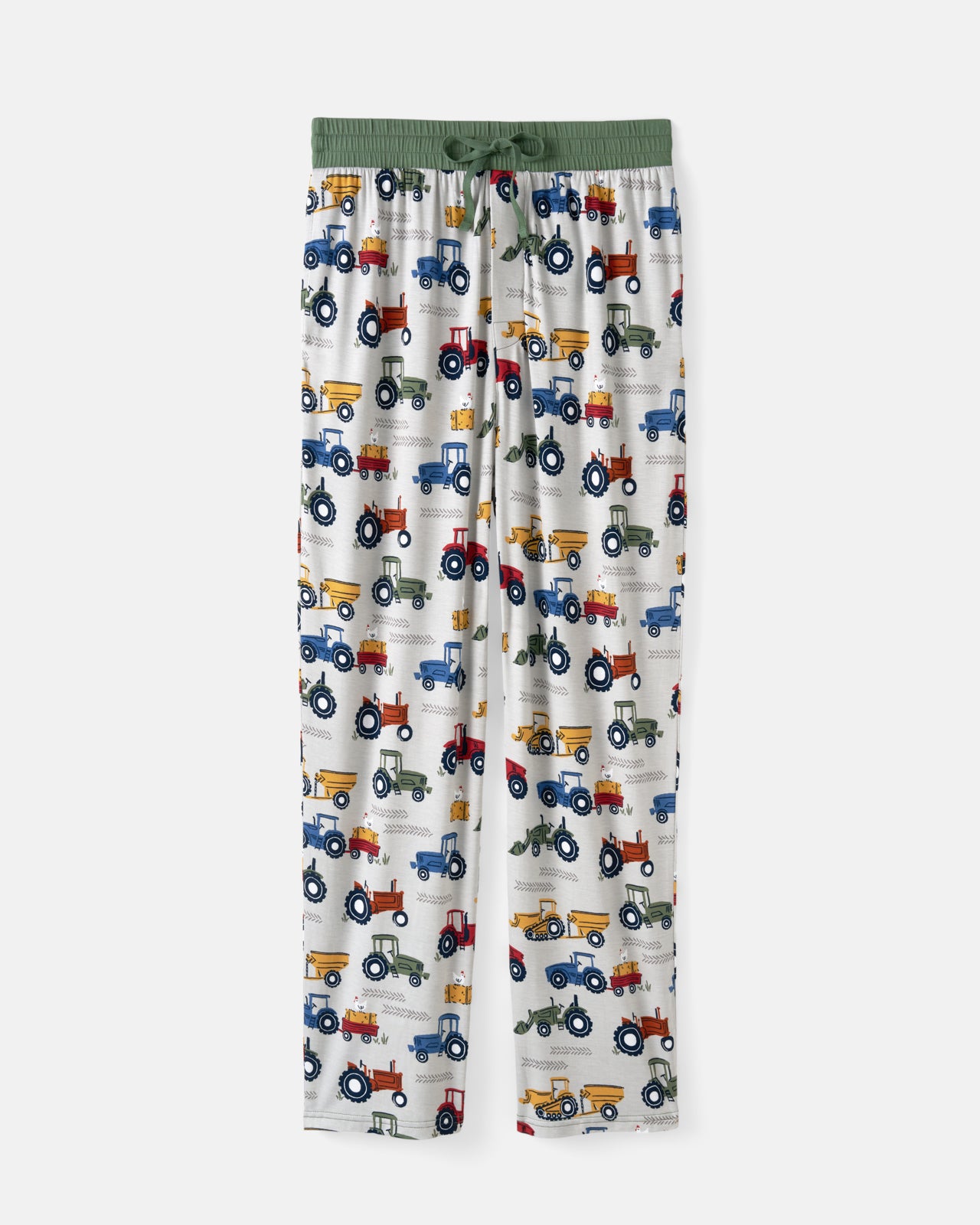 Flat lay of the Tractor Tales Men's Pajama Pants