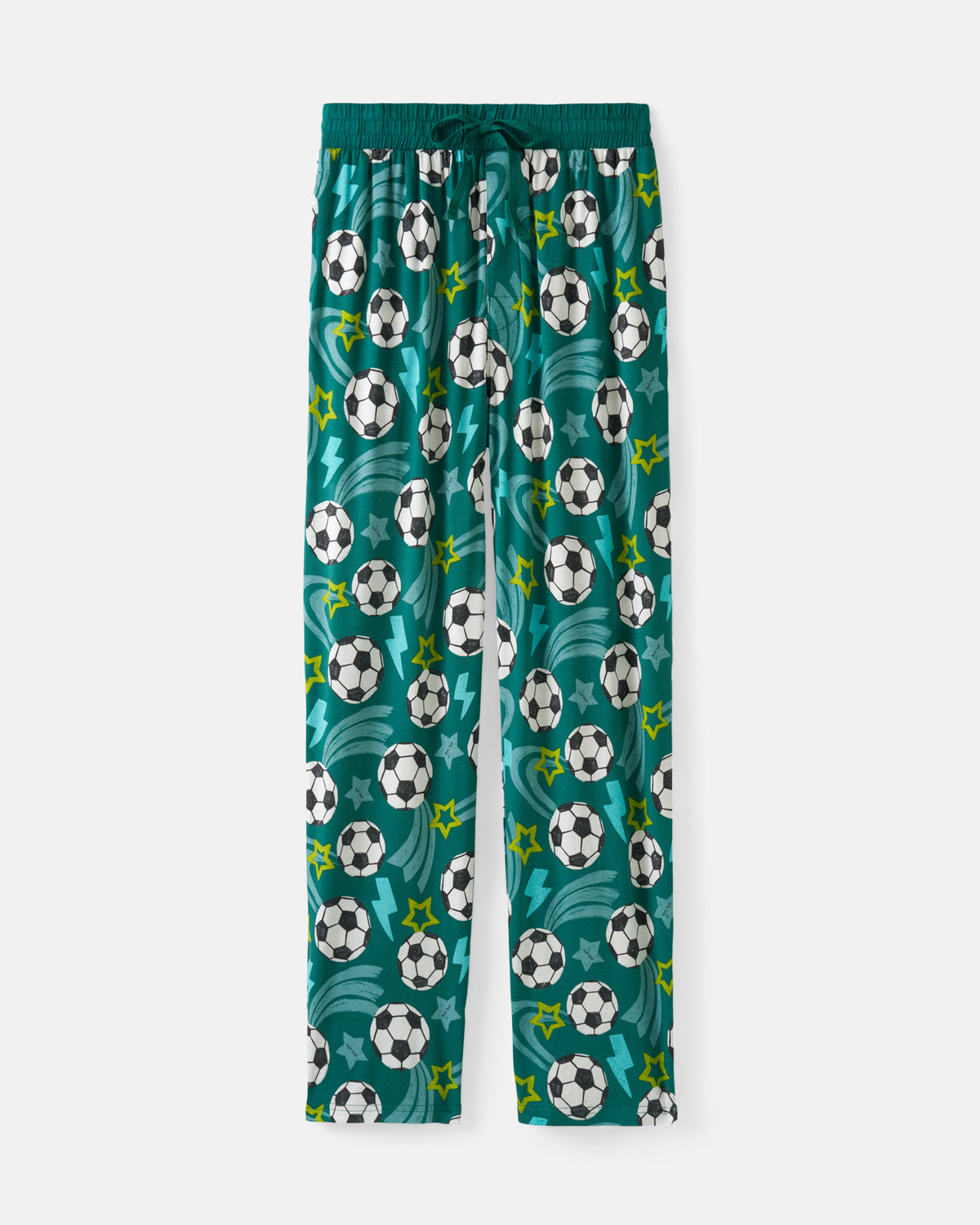 Flat lay of the Soccer Stars Men's Pajama Pants