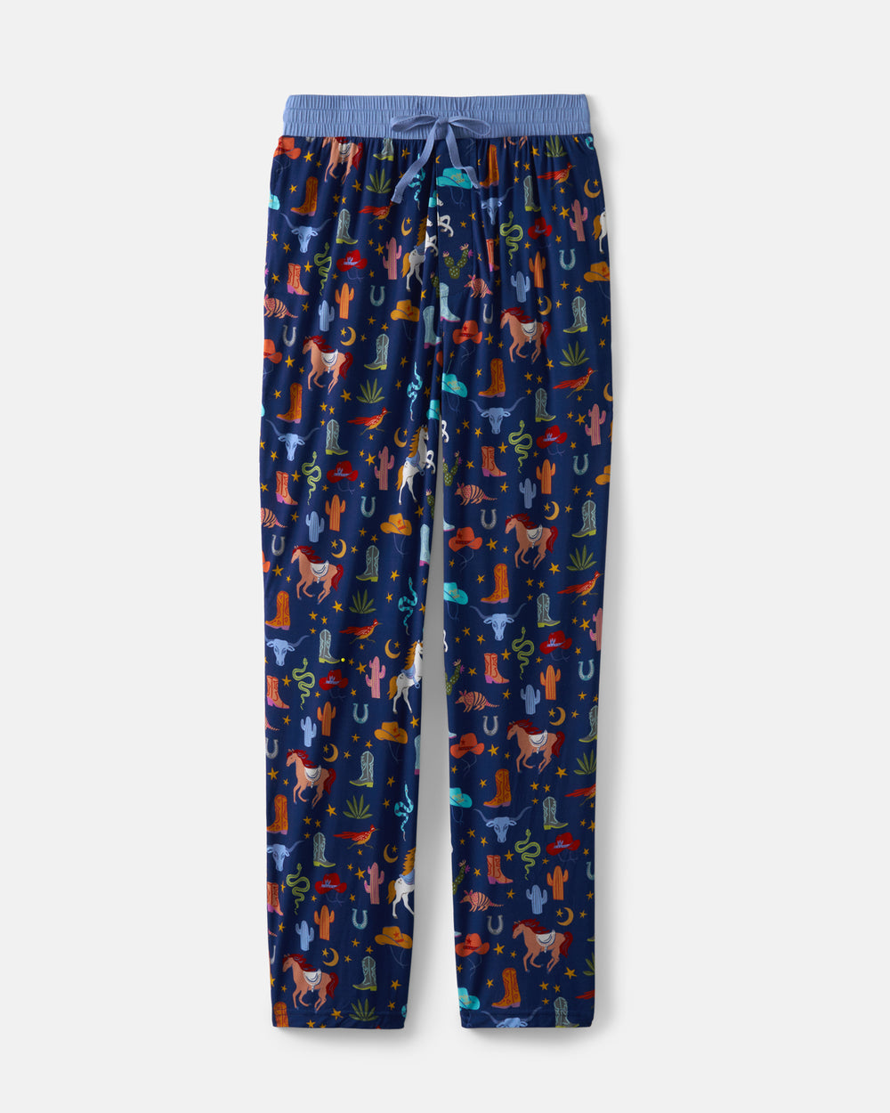 Flat lay of the Blue Rancher Roundup Men's Pajama Pants