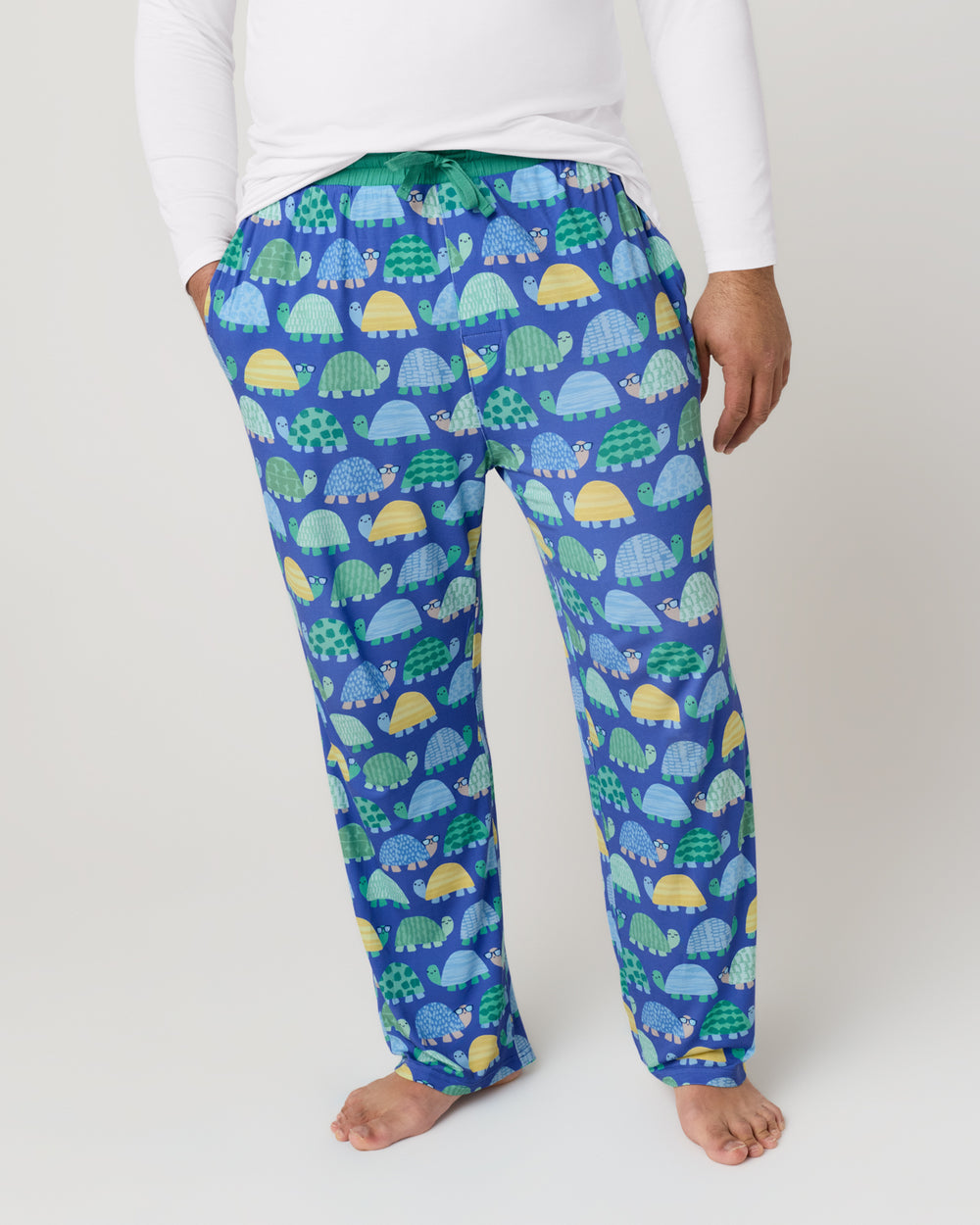 Standing man wearing the Shell Parade Men's Pajama Pants