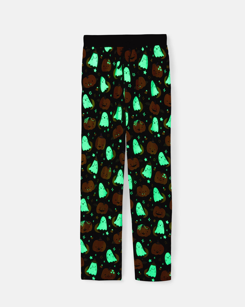 Flat lay of the glow in the dark Moonlit Magic Men's Pajama Pants