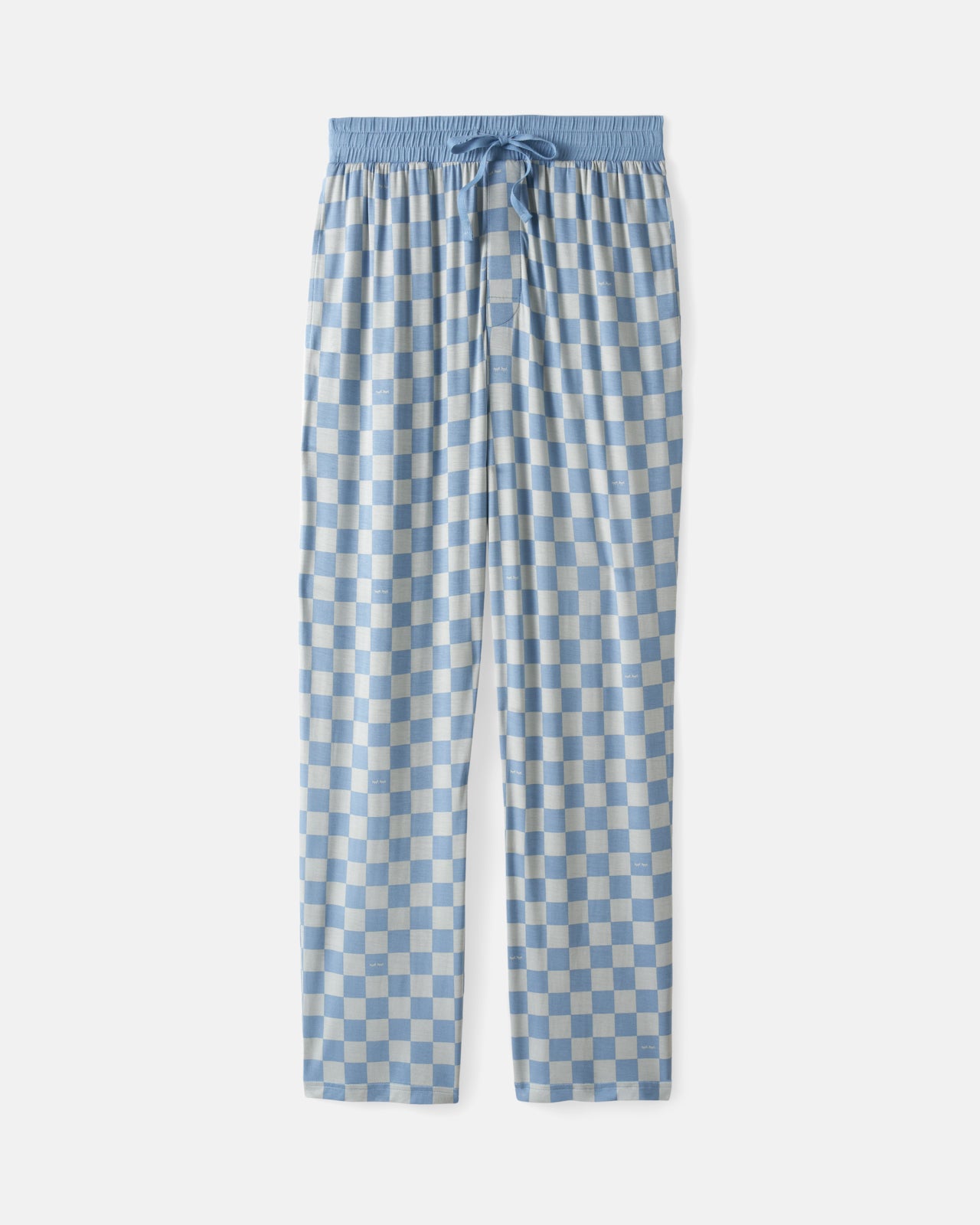 Flat lay of the Dusk Blue Checks Men's Pajama Pants