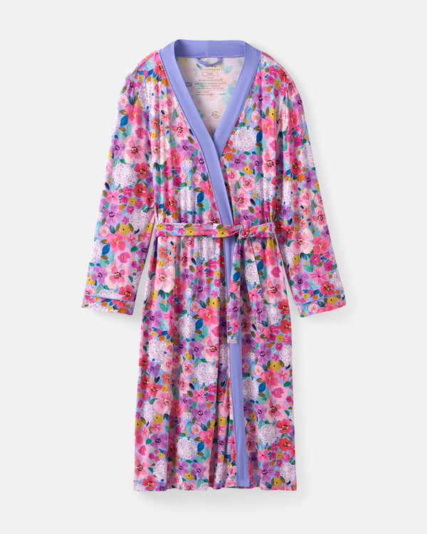 Flay lay of the Sweet Sprigs Women's Robe