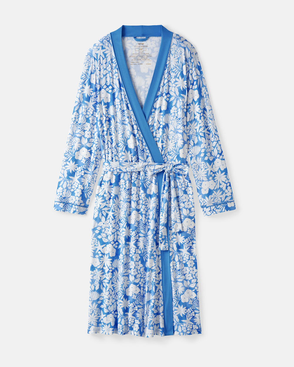 Flat lay of the Azure Garden Women's Robe