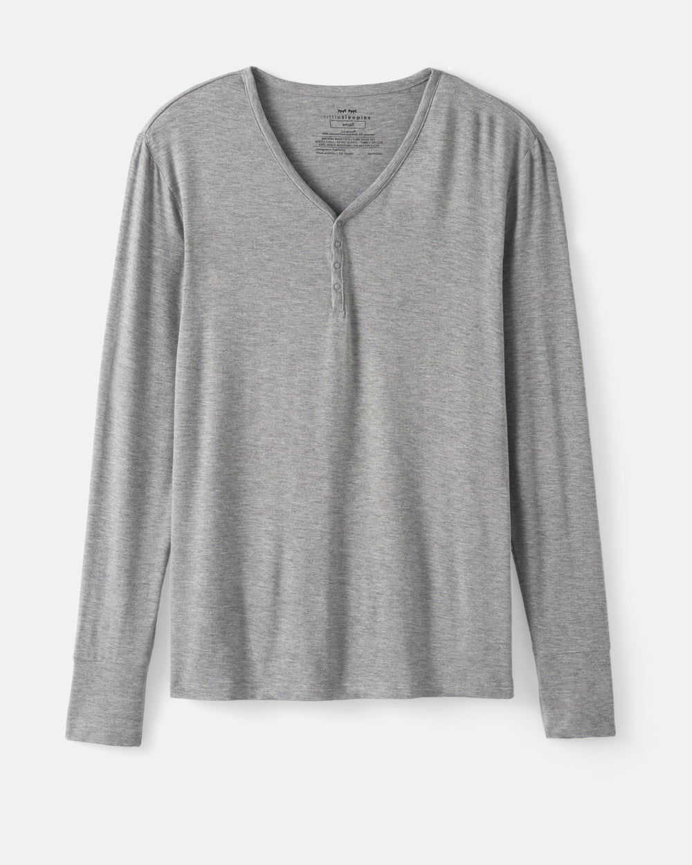 Flat lay of the Heather Gray Women's Pajama Top