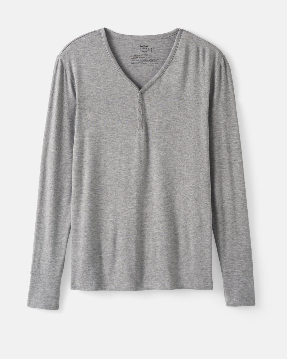 Flat lay of the Heather Gray Women's Pajama Top