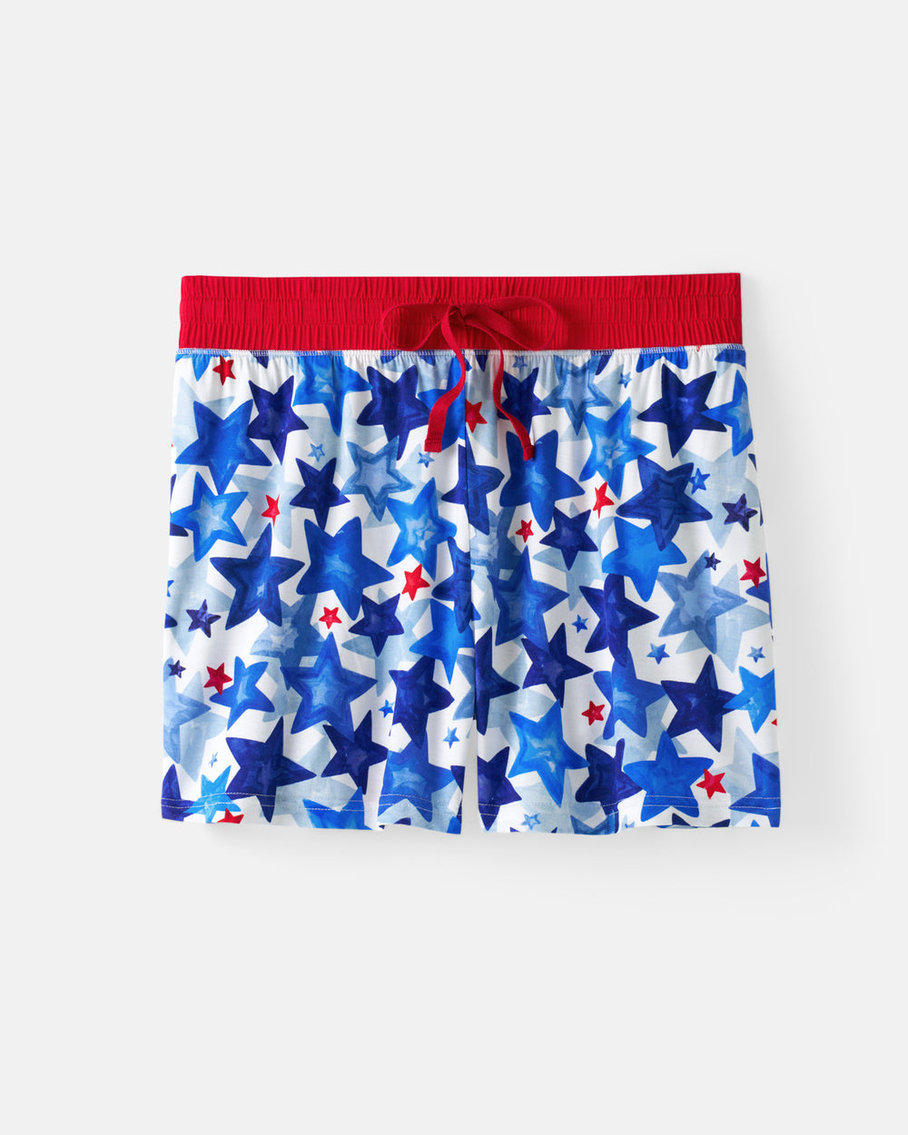 Flat lay of the Starry Splash Women's Pajama Shorts