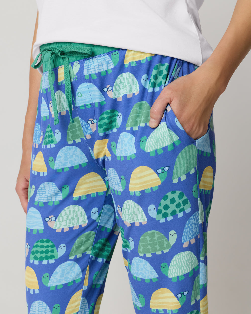 Close up of the pocket detail on the Shell Parade Women's Pajama Pants