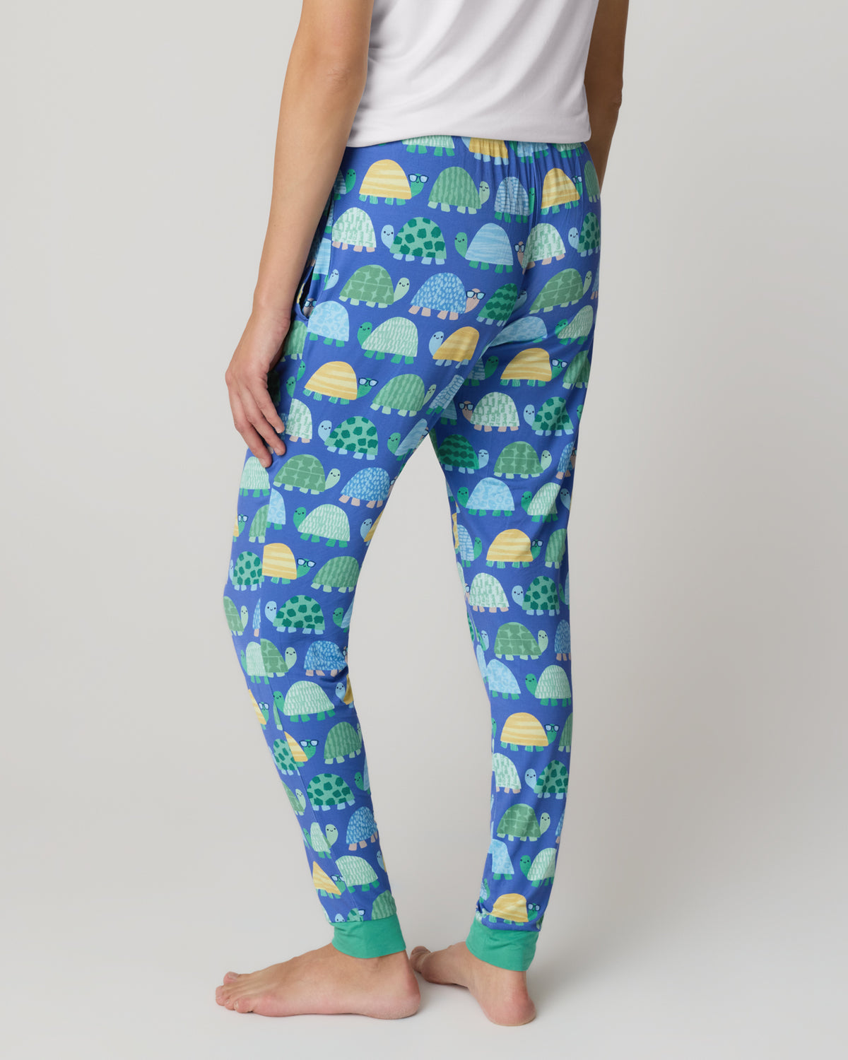 Back view of woman wearing the Shell Parade Women's Pajama Pants