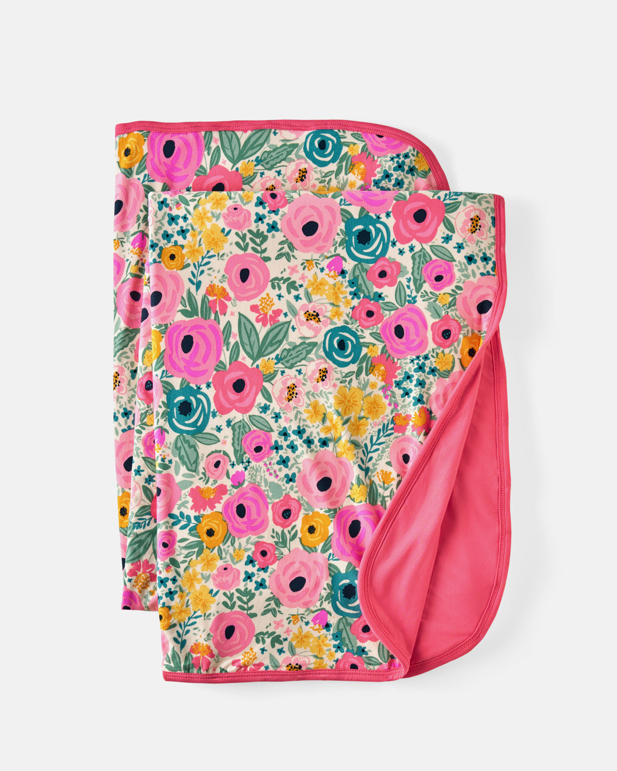 Flat lay of the Secret Garden Large Cloud Blanket®