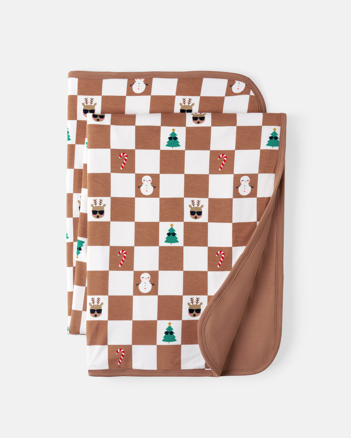 Flat lay of the Holiday Checks Large Cloud Blanket®