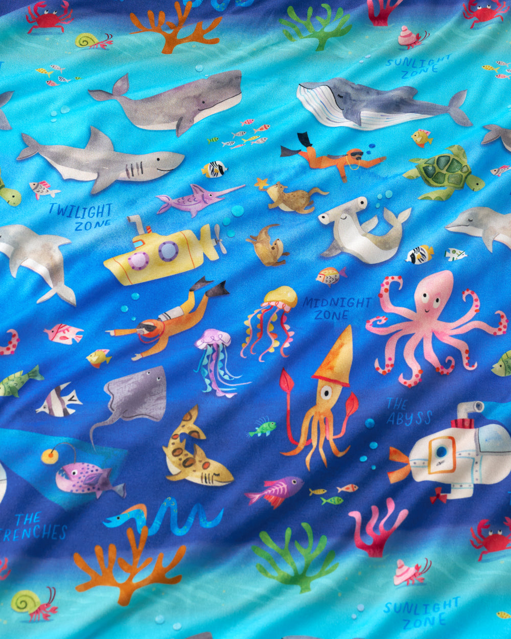Close up of the Underwater Discovery fabric