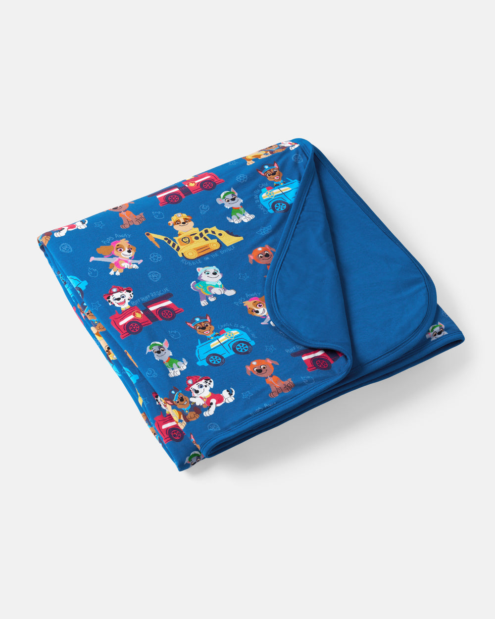Flat lay of the PAW Patrol Adventure Bay Heroes Large Cloud Blanket®