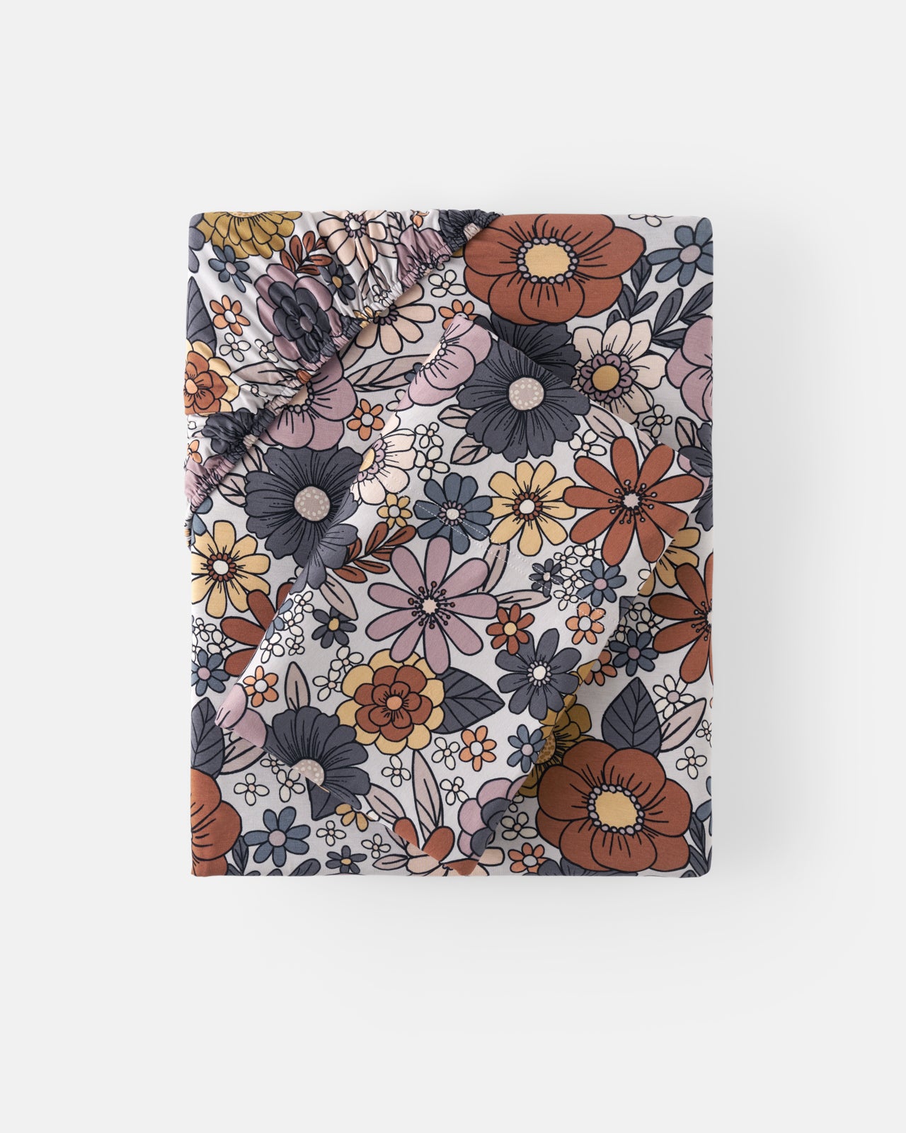 Flat lay of the Wildwood Floral Twin Sheet Set