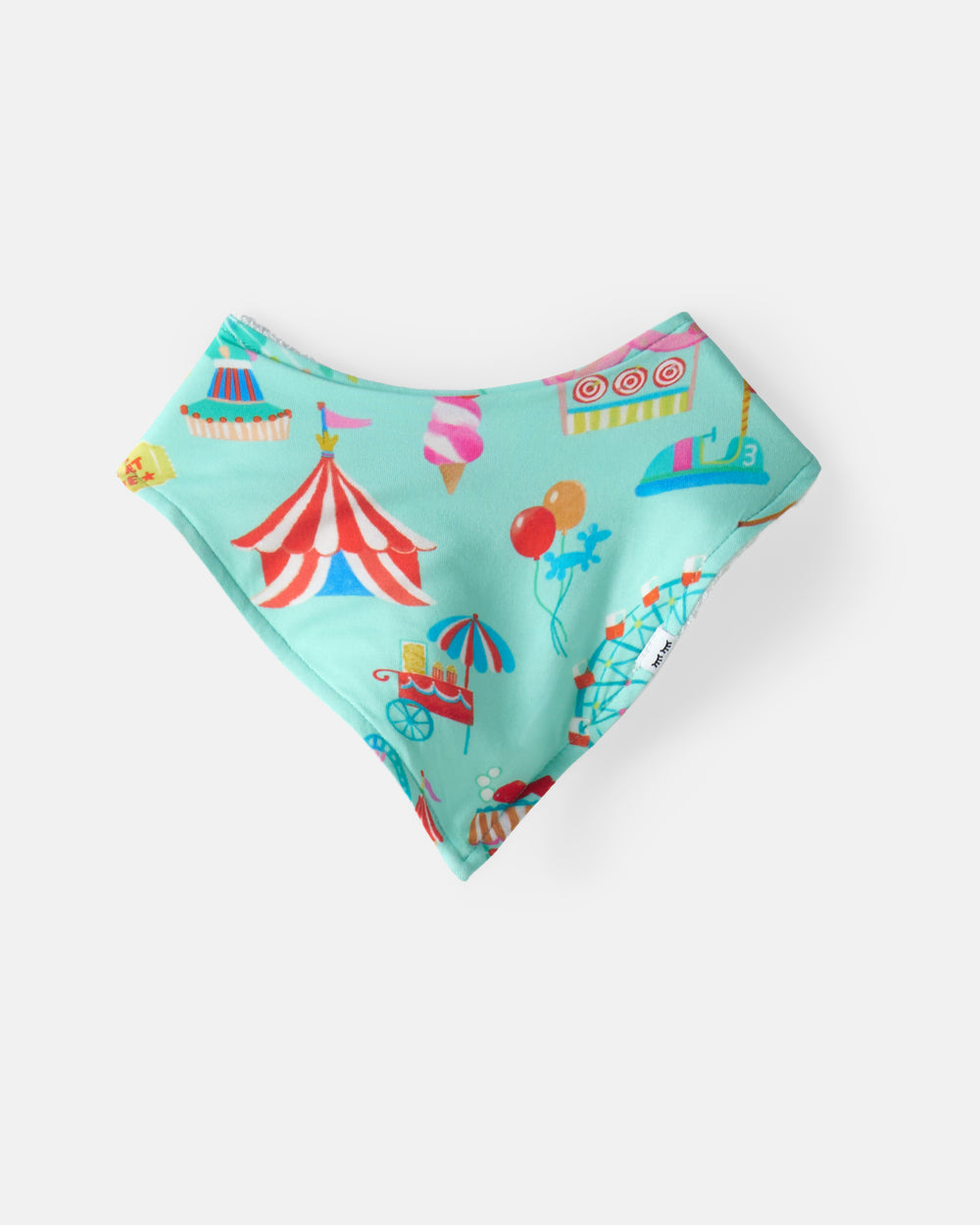 Flat lay of the Fizzy Fair Bandana Bib